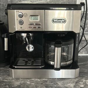 Black and Silver Espresso Machine